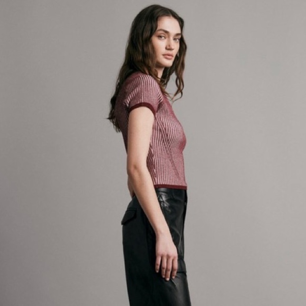 NEW RAG & BONE RIBBED TEE - Picture 4 of 8